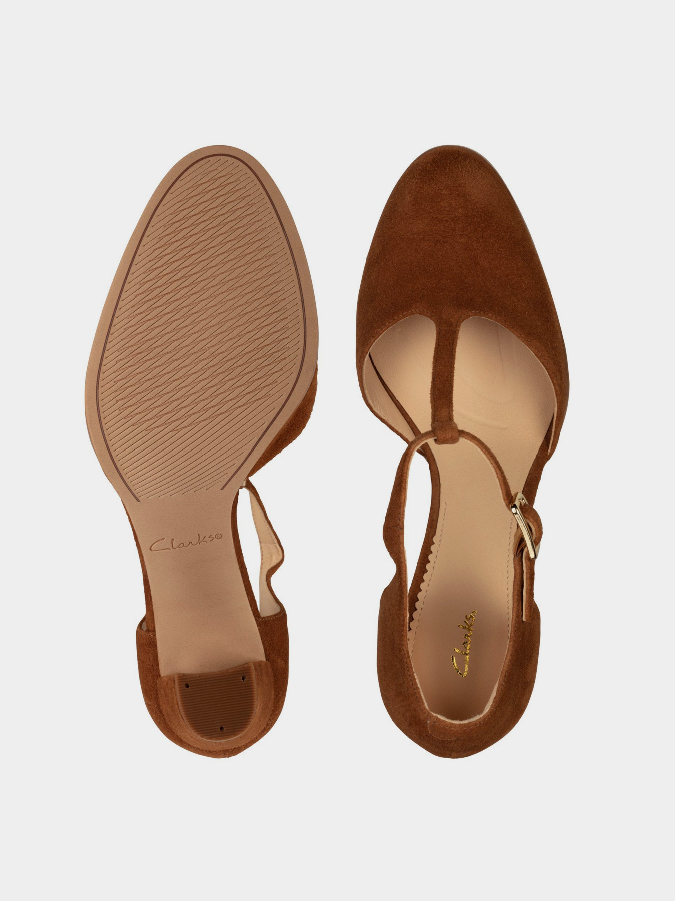 Босоножки Clarks Kaylin 85 T Bar модель 26156391 Фото