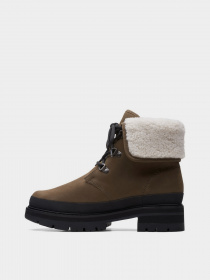 Черевики Clarks  Orianna Turn Dark Olive Warmlined модель 26167808 Фото