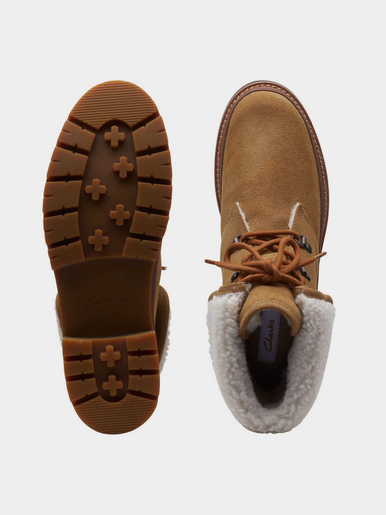 Ботинки Clarks  Orianna Turn Dark Olive Warmlined модель 26167886 Фото