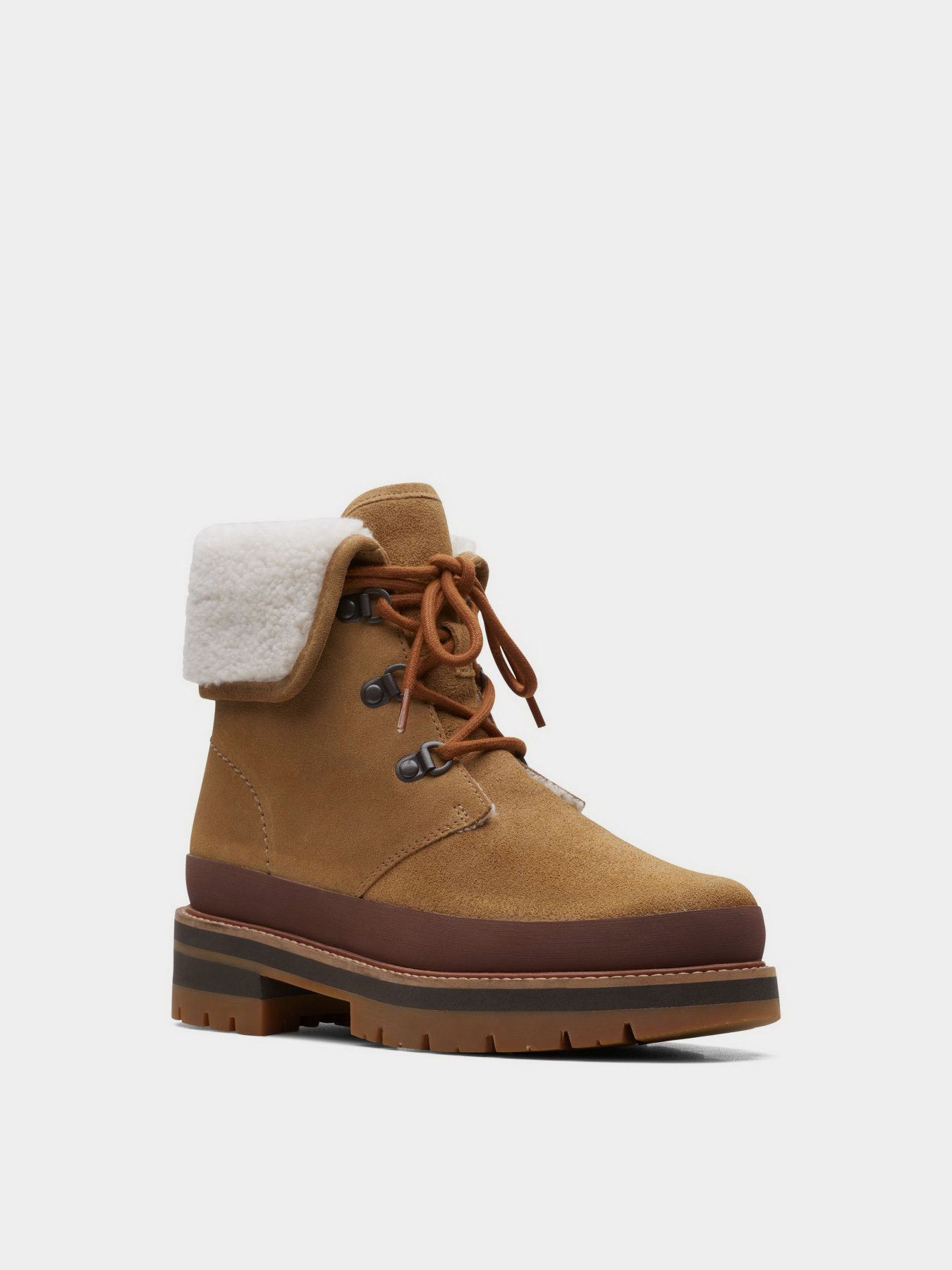 Ботинки Clarks  Orianna Turn Dark Olive Warmlined модель 26167886 Фото