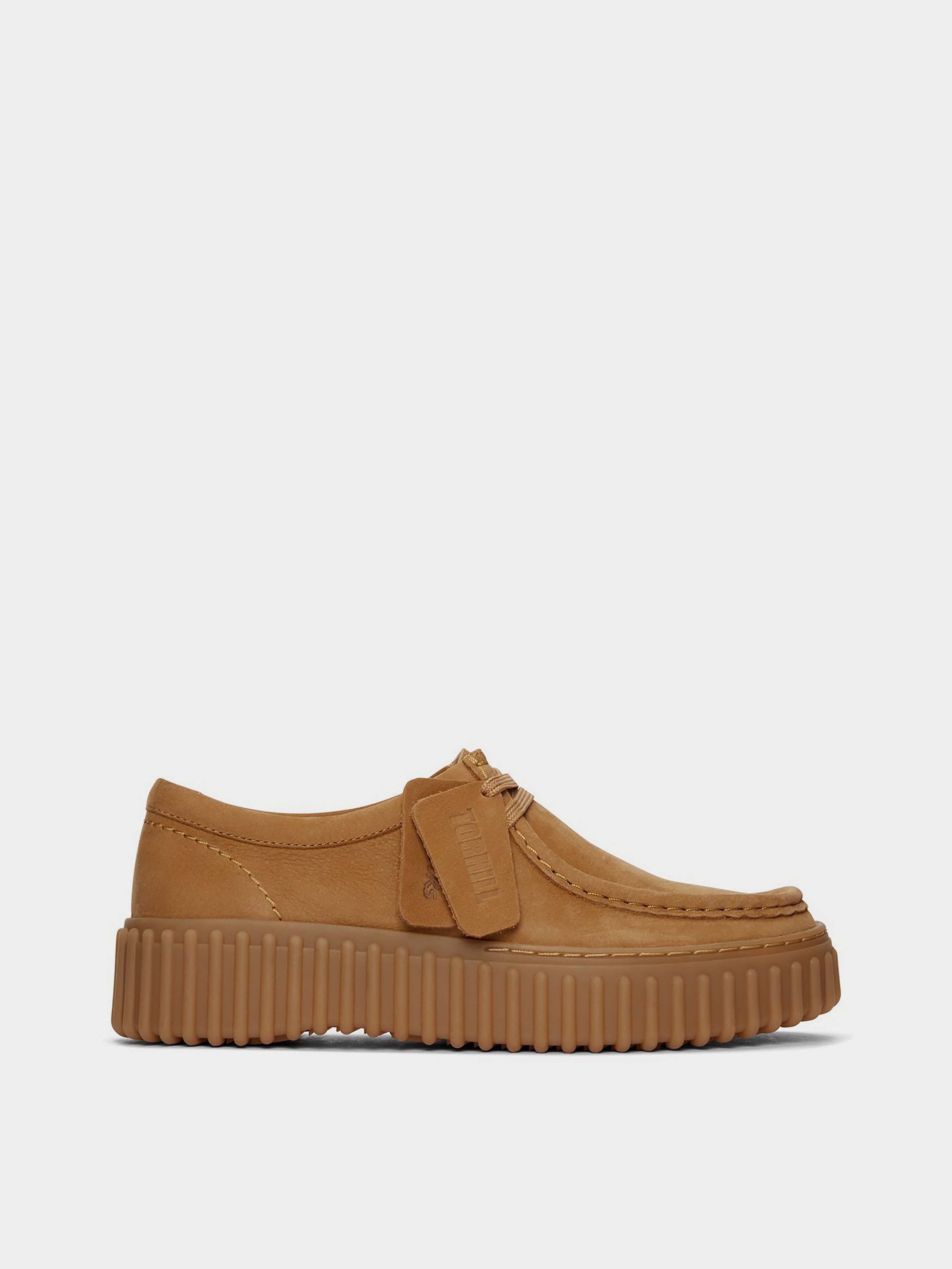 Нубукові Жіночі Туфлі Clarks Torhill Bee (OW5503) колір бежевий