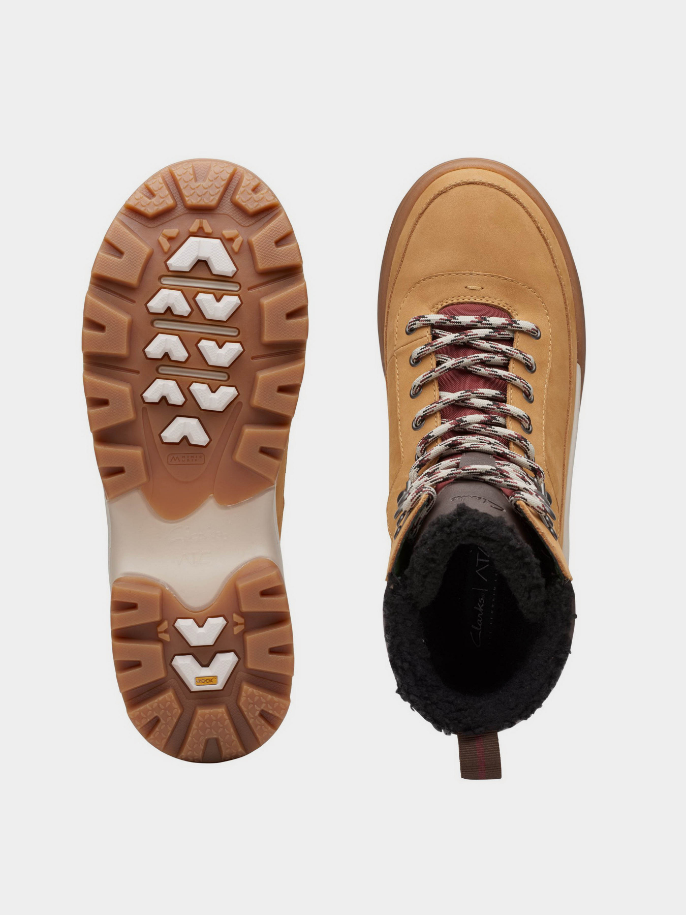 Ботинки Clarks ATL Hike Top GTX Tan WLined Leather модель 26173824 Фото