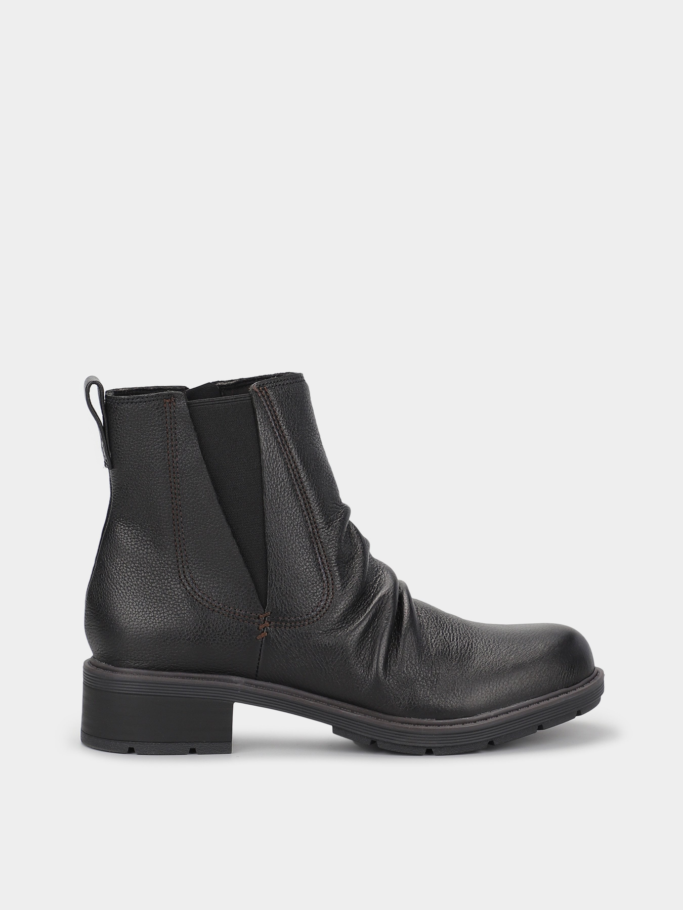 Ботинки Clarks Hearth Rose Black Leather модель 26174243 Фото
