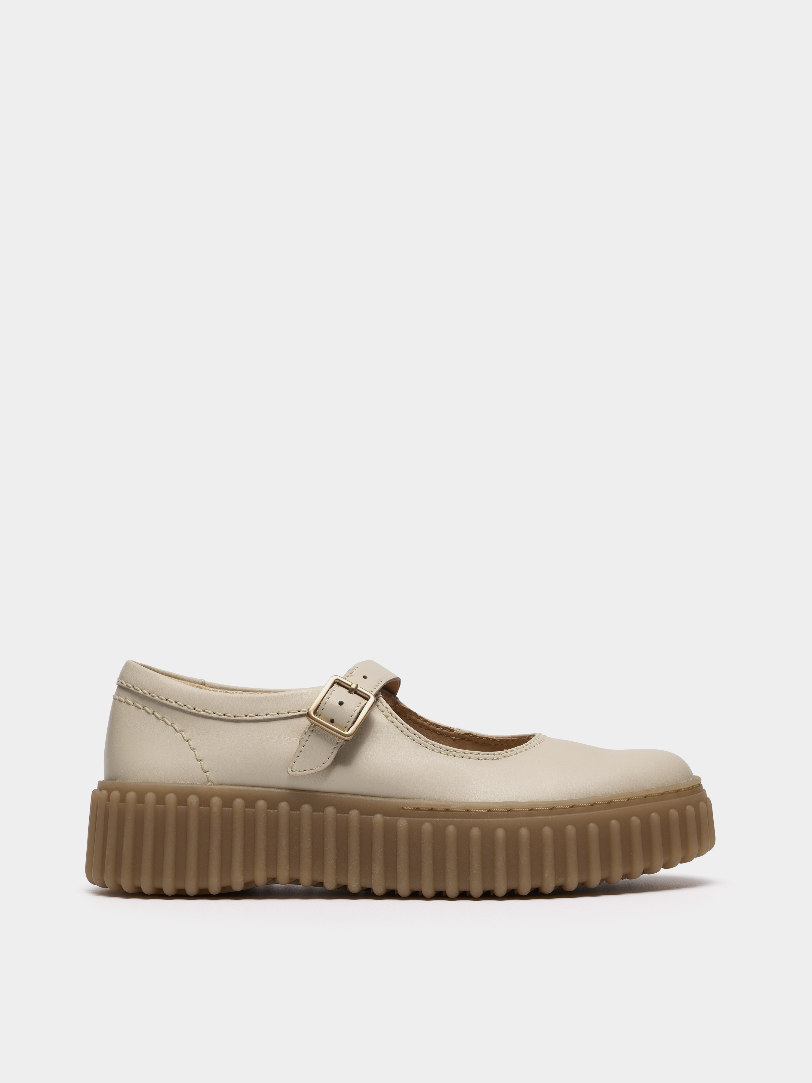 Шкіряні Жіночі Балетки Clarks TORHILL JANE (OW5881) колір кремовий