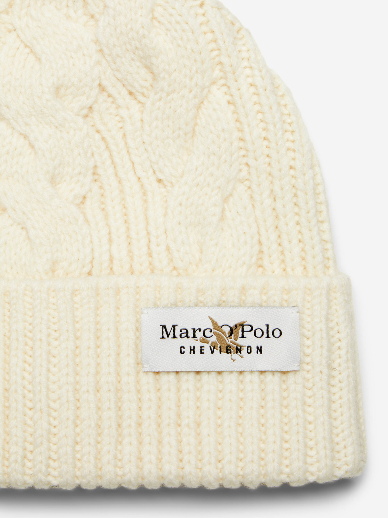 Шапка Marc O’Polo Mo'P X Chevignon Cable Knit Beanie модель 308614601075-156 Фото