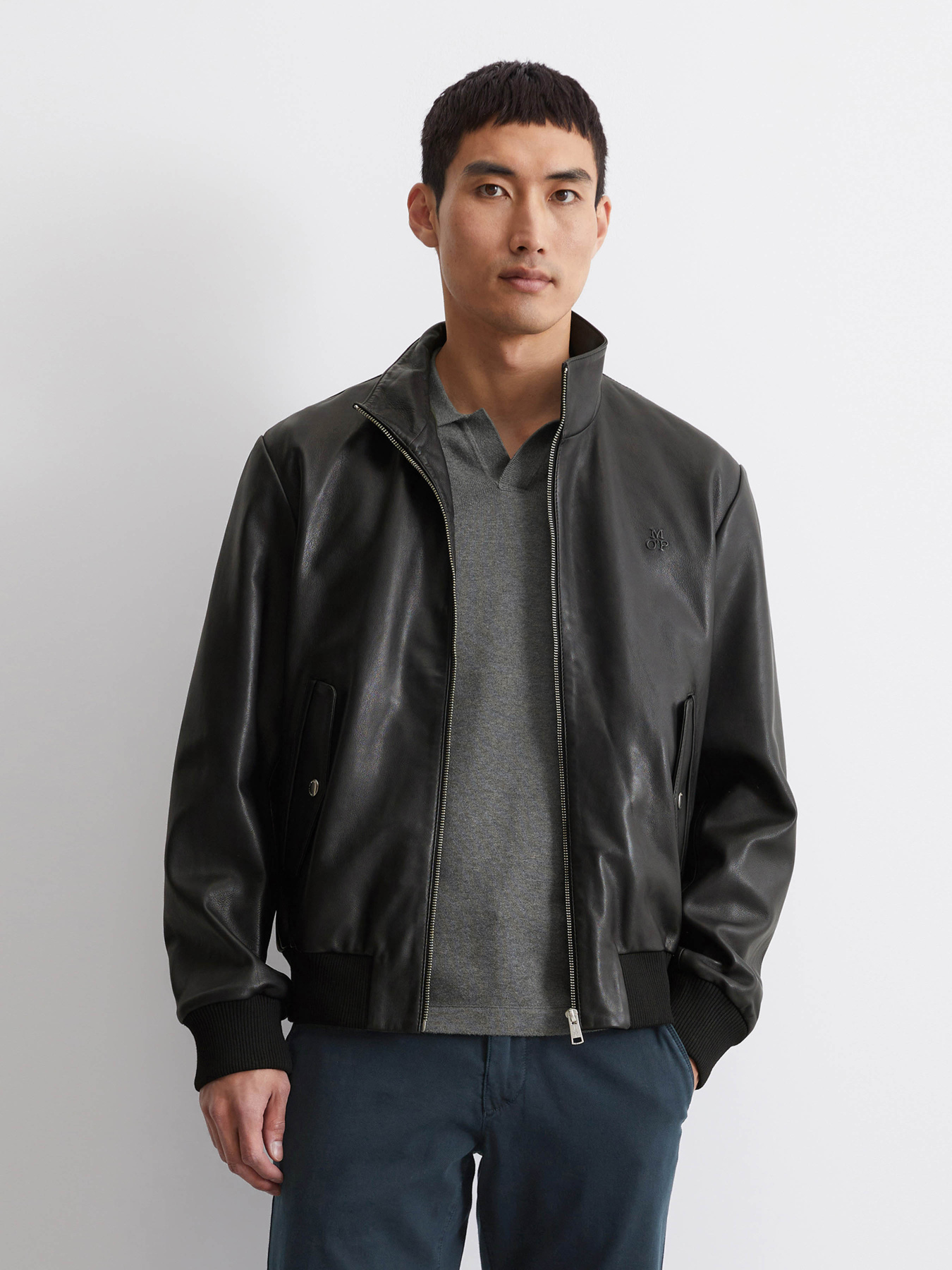 Куртка кожаная Marc O’Polo модель 428700673022-990 Фото