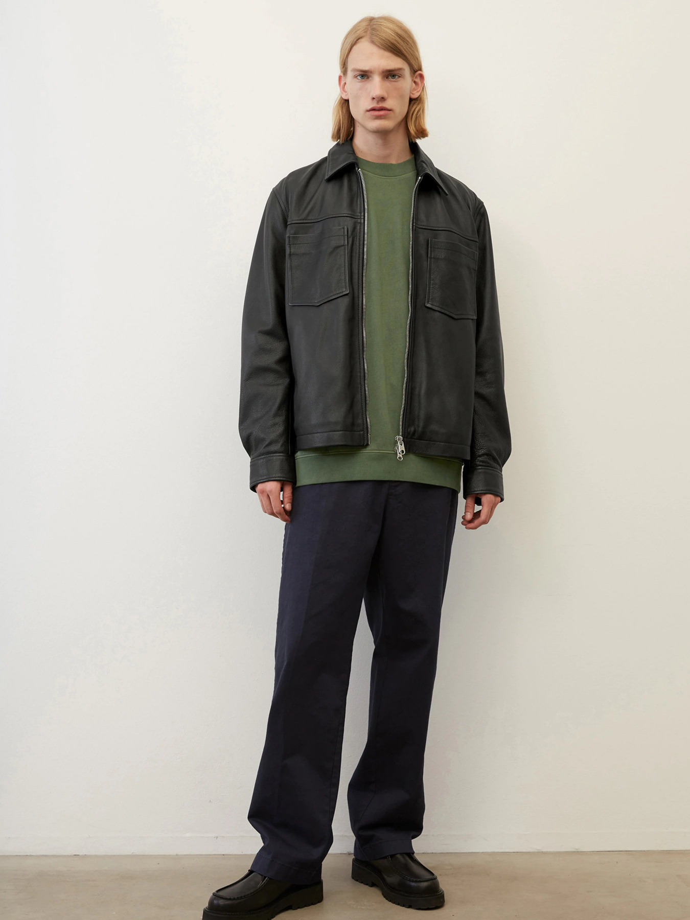 Куртка кожаная Marc O’Polo модель 228700473024-990 Фото