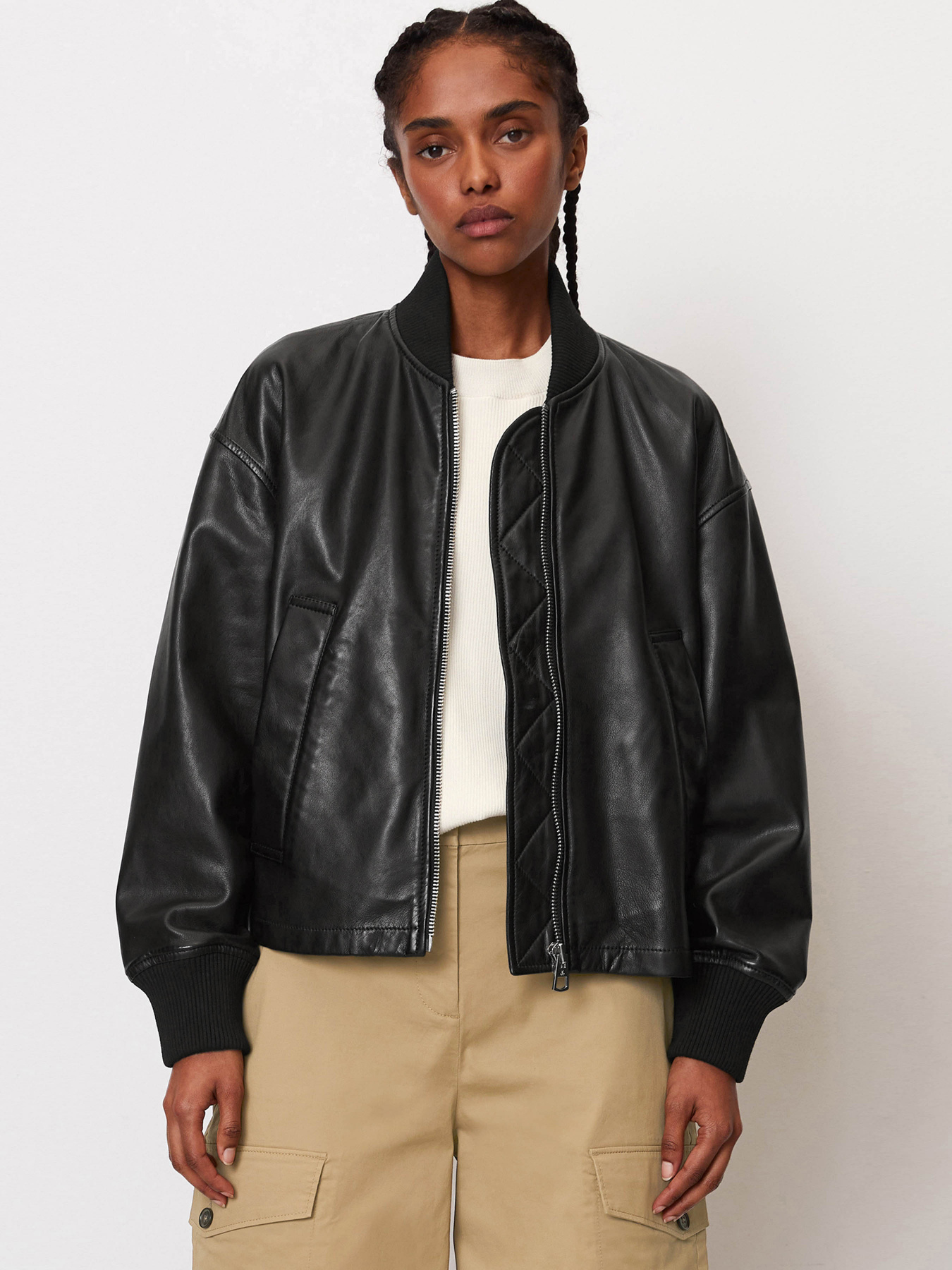 Шкіряна куртка Marc O’Polo модель 307703573003-990 Фото