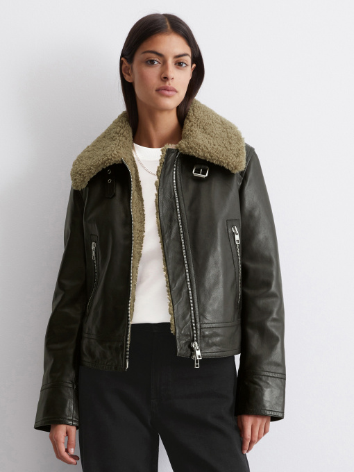 Шкіряна куртка Marc O’Polo DENIM модель 5000005161-0001 Фото