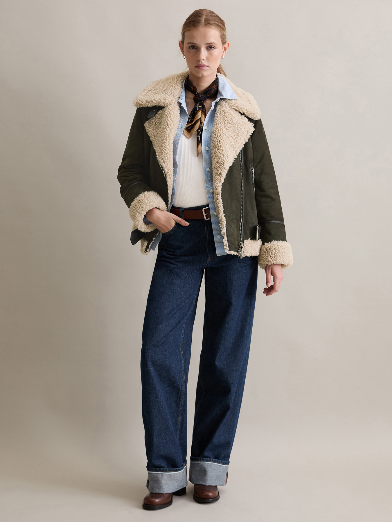 Куртка кожаная Marc O’Polo DENIM модель 5000006603-0015 Фото