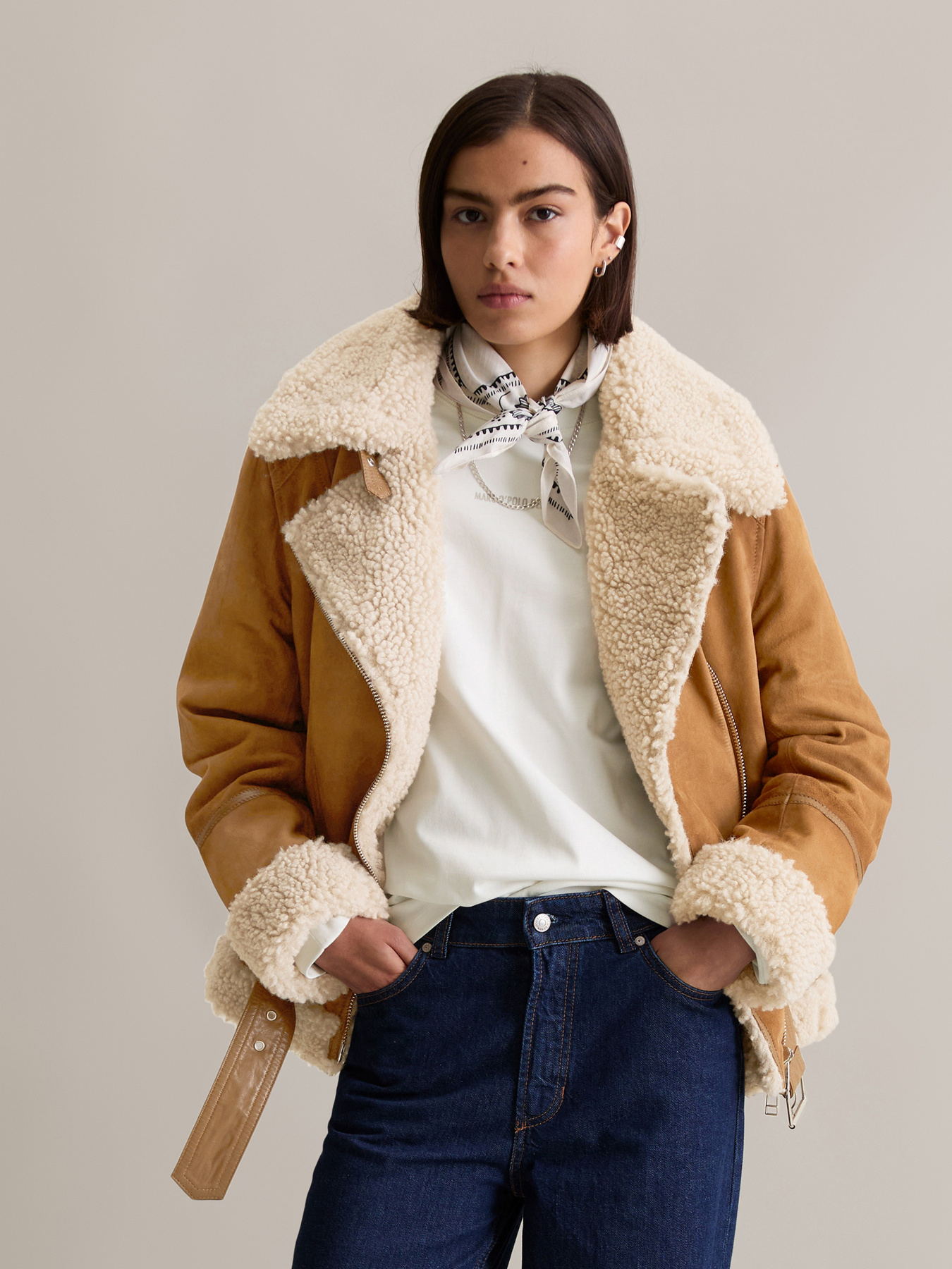 Шкіряна куртка Marc O’Polo DENIM модель 5000006603-1665 Фото