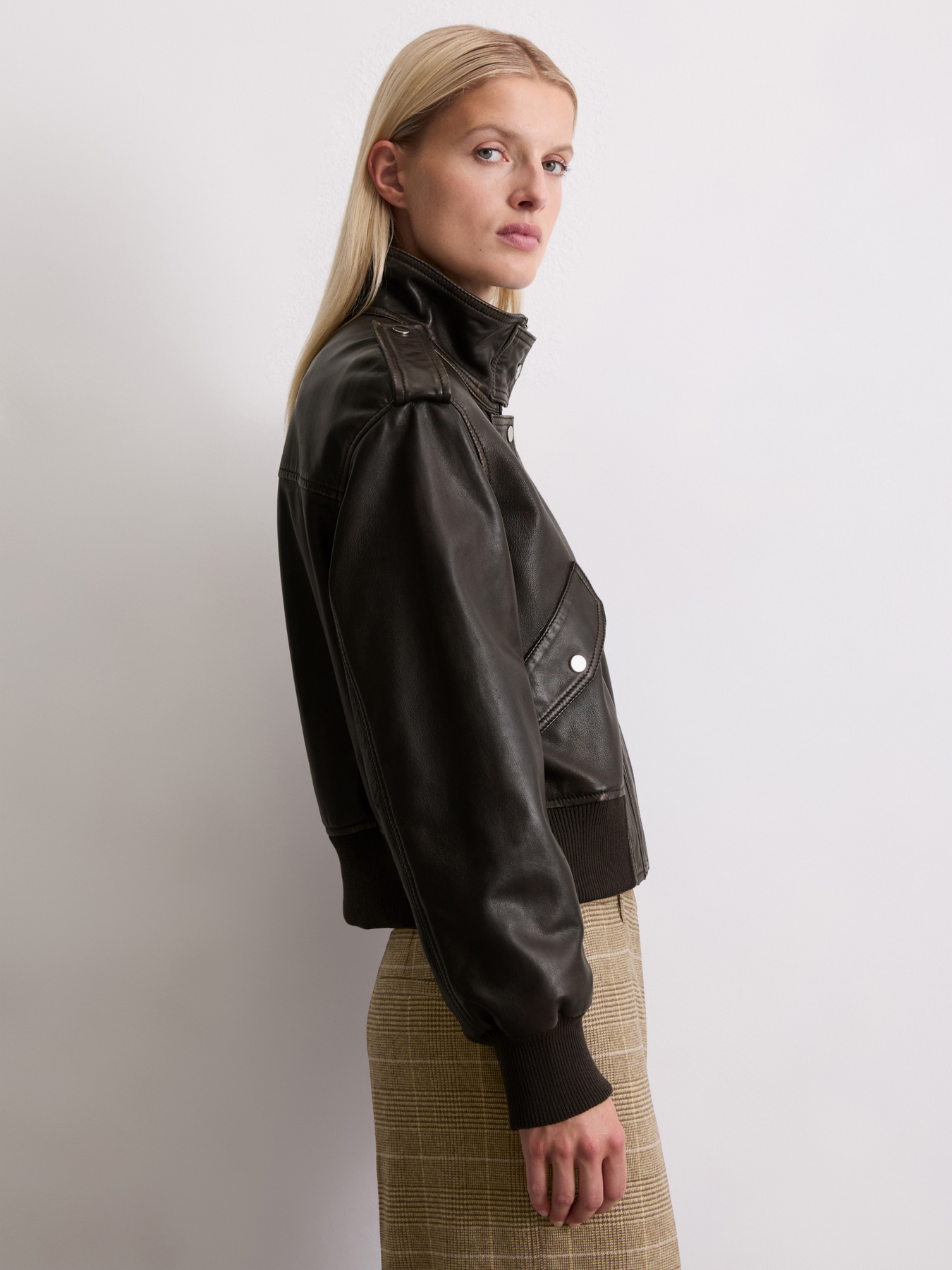 Куртка кожаная Marc O’Polo модель 508701873009-796 Фото