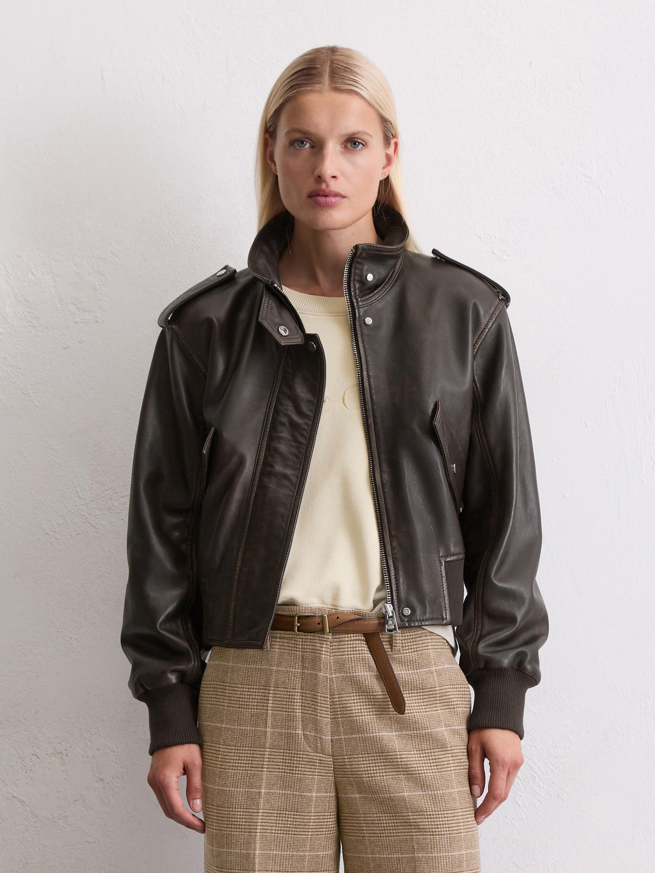 Куртка кожаная Marc O’Polo модель 508701873009-796 Фото