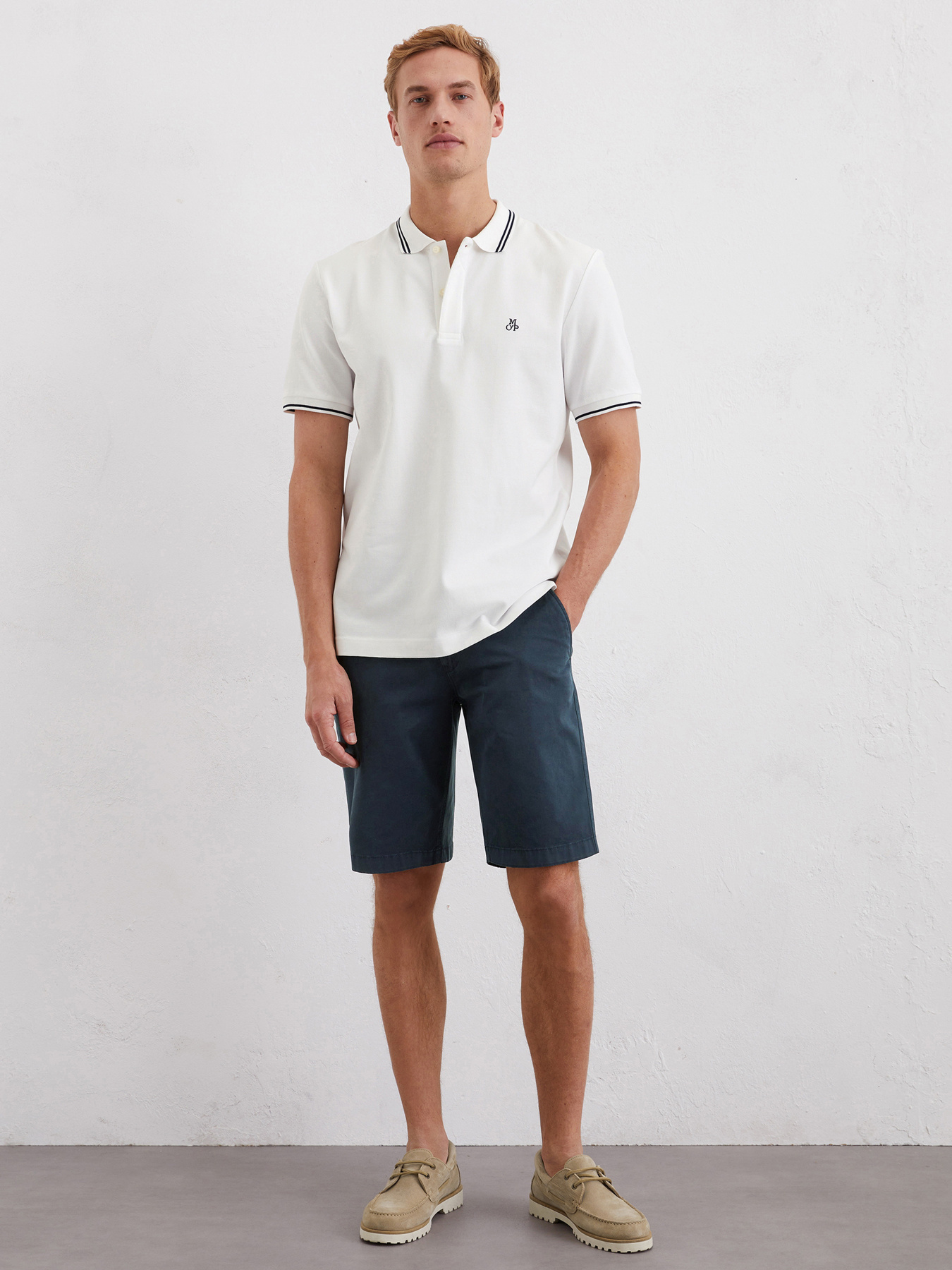 Поло Marc O’Polo модель 523223053054-100 Фото