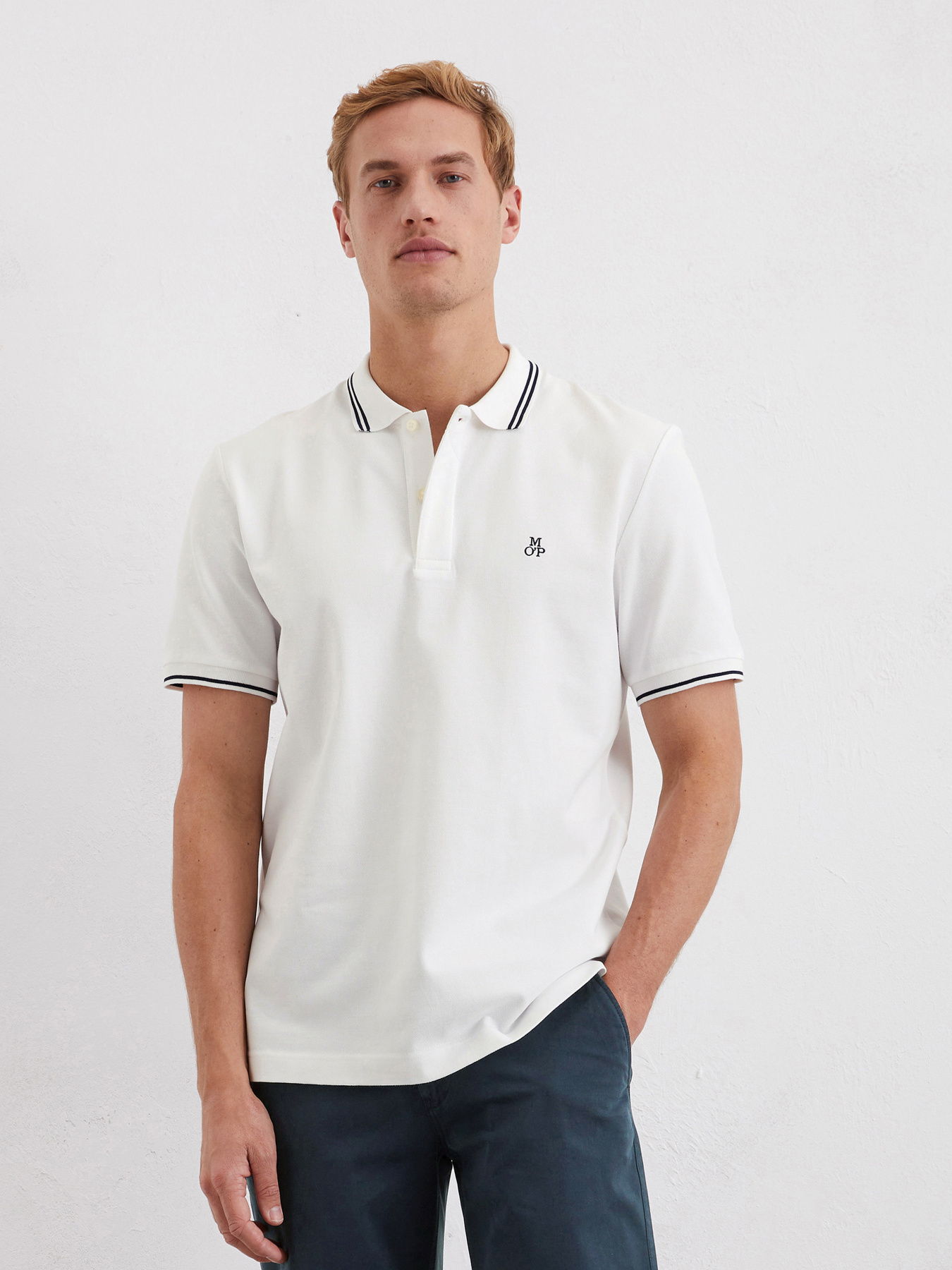 Поло Marc O’Polo модель 523223053054-100 Фото