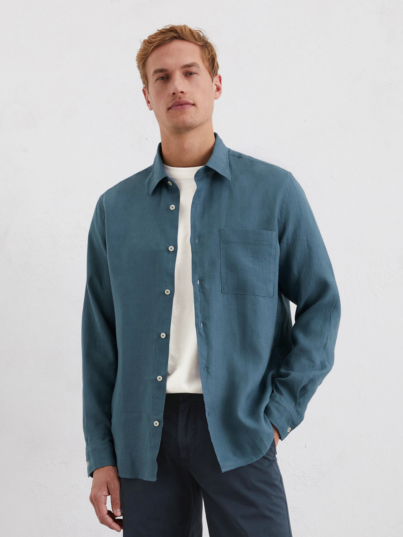 Рубашка повседневная Marc O’Polo модель M23742842318-870 Рубашка повседневная Marc O’Polo модель M23742842318-870 Фото