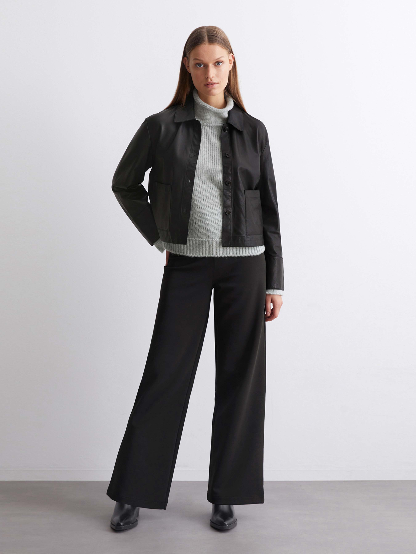 Шкіряна куртка Marc O’Polo модель 410703523009-990 Фото