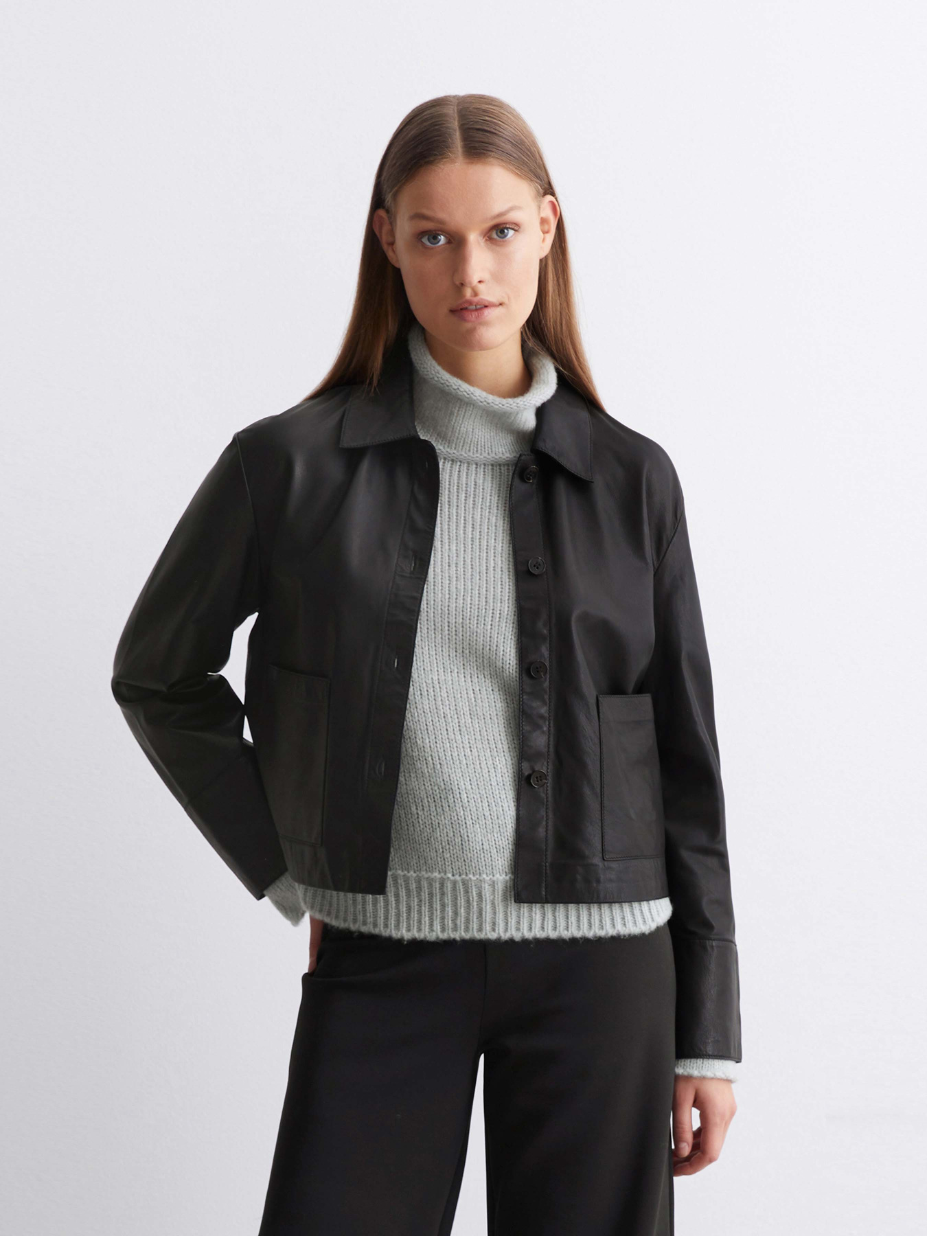 Шкіряна куртка Marc O’Polo модель 410703523009-990 Фото