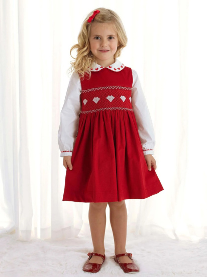 Сарафан Rachel Riley Heart Smocked модель PI29REAAX-RED — фото - INTERTOP