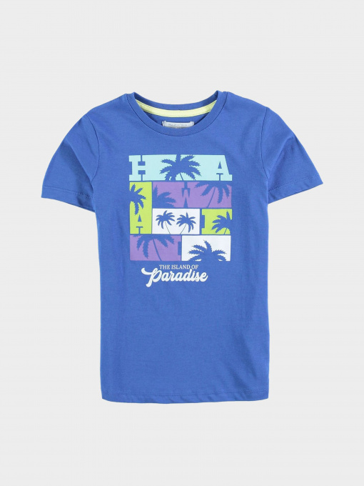 Футболка Piazza Italia модель 02816_cobalt Фото