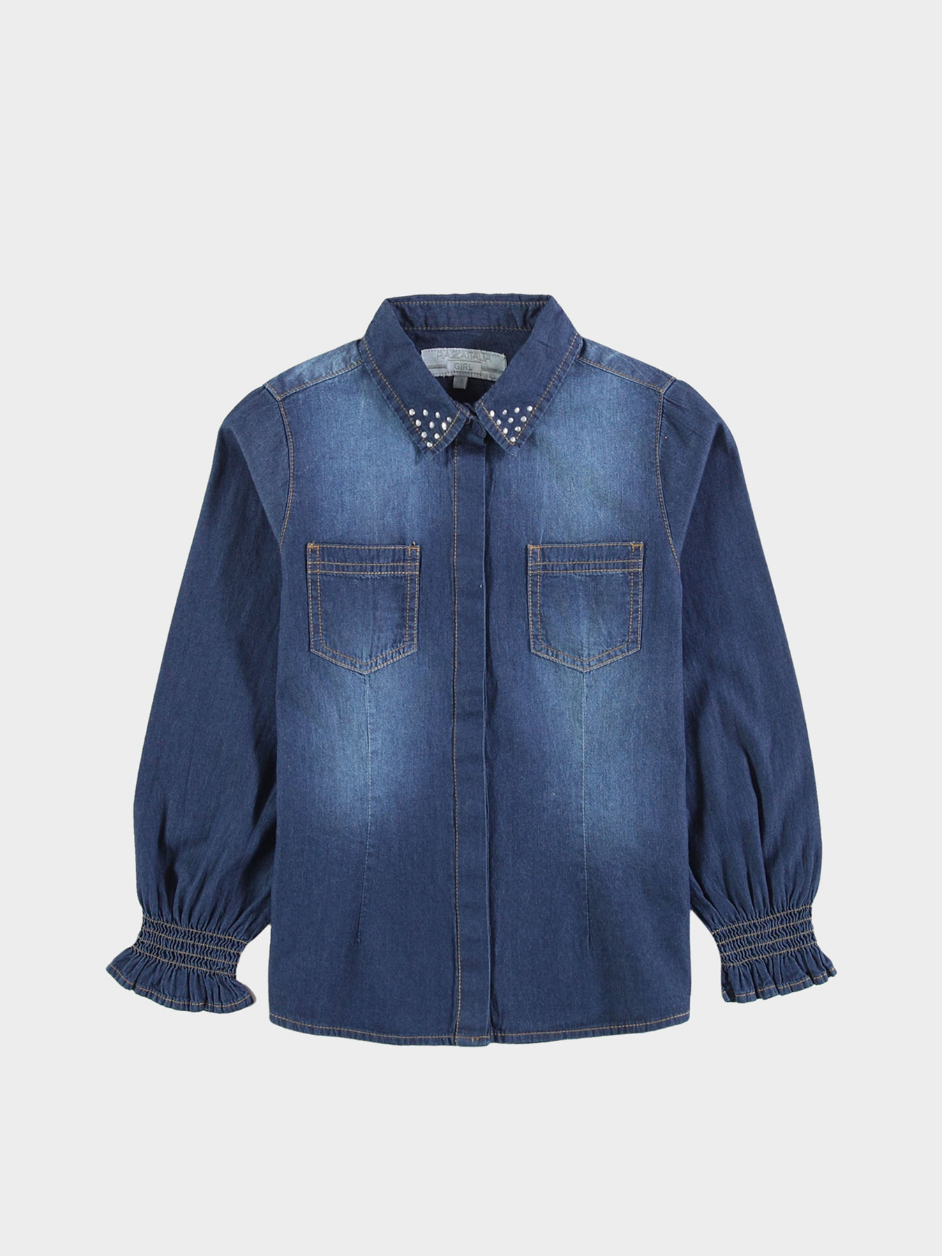 Рубашка Piazza Italia модель 04469_dark denim Фото