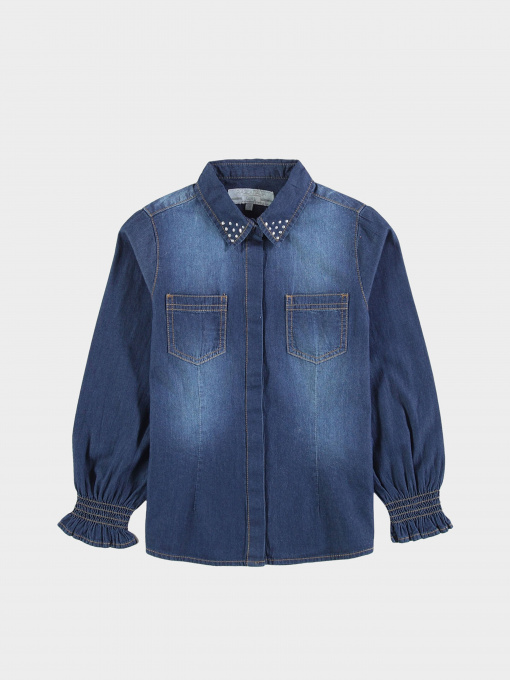 Сорочка Piazza Italia модель 04469_dark denim Фото