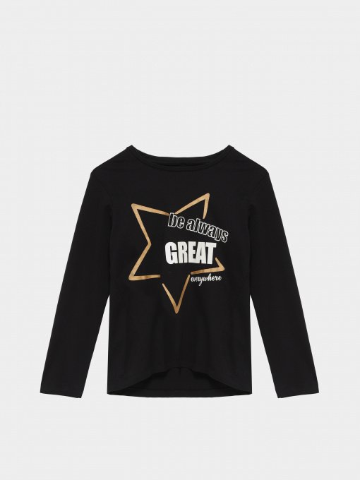 Лонгслів Piazza Italia модель 04663_black Фото