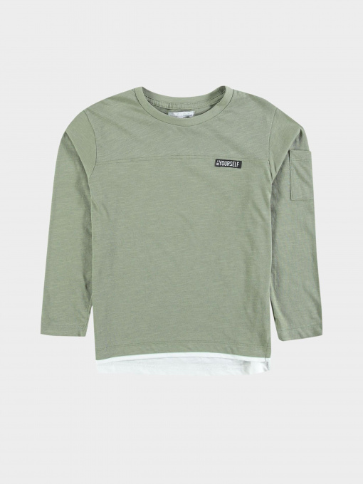 Лонгслив Piazza Italia модель 04675_sage Фото