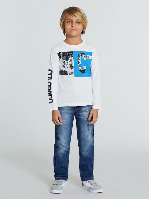 Лонгслів Piazza Italia модель 55017_off white Фото