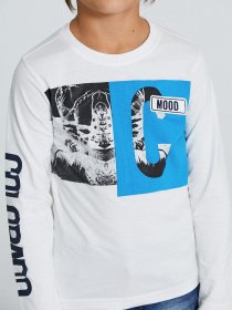 Лонгслів Piazza Italia модель 55017_off white Фото