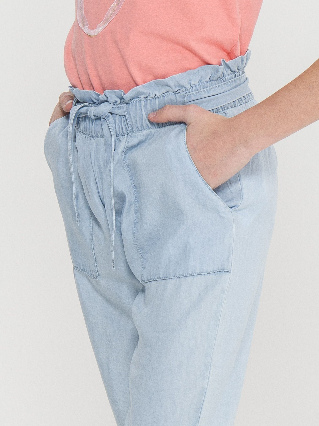 Повсякденні штани Piazza Italia модель 01823_light denim Фото