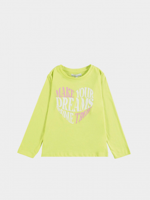 Лонгслив Piazza Italia модель 56072_acid green Фото