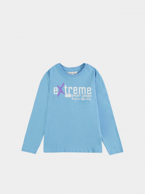 Лонгслив Piazza Italia модель 56076_azure Фото