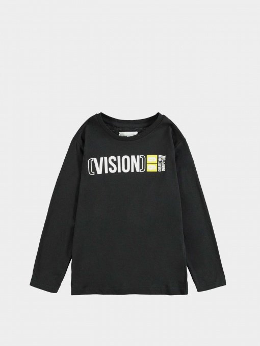 Лонгслів Piazza Italia модель 56076_black Фото