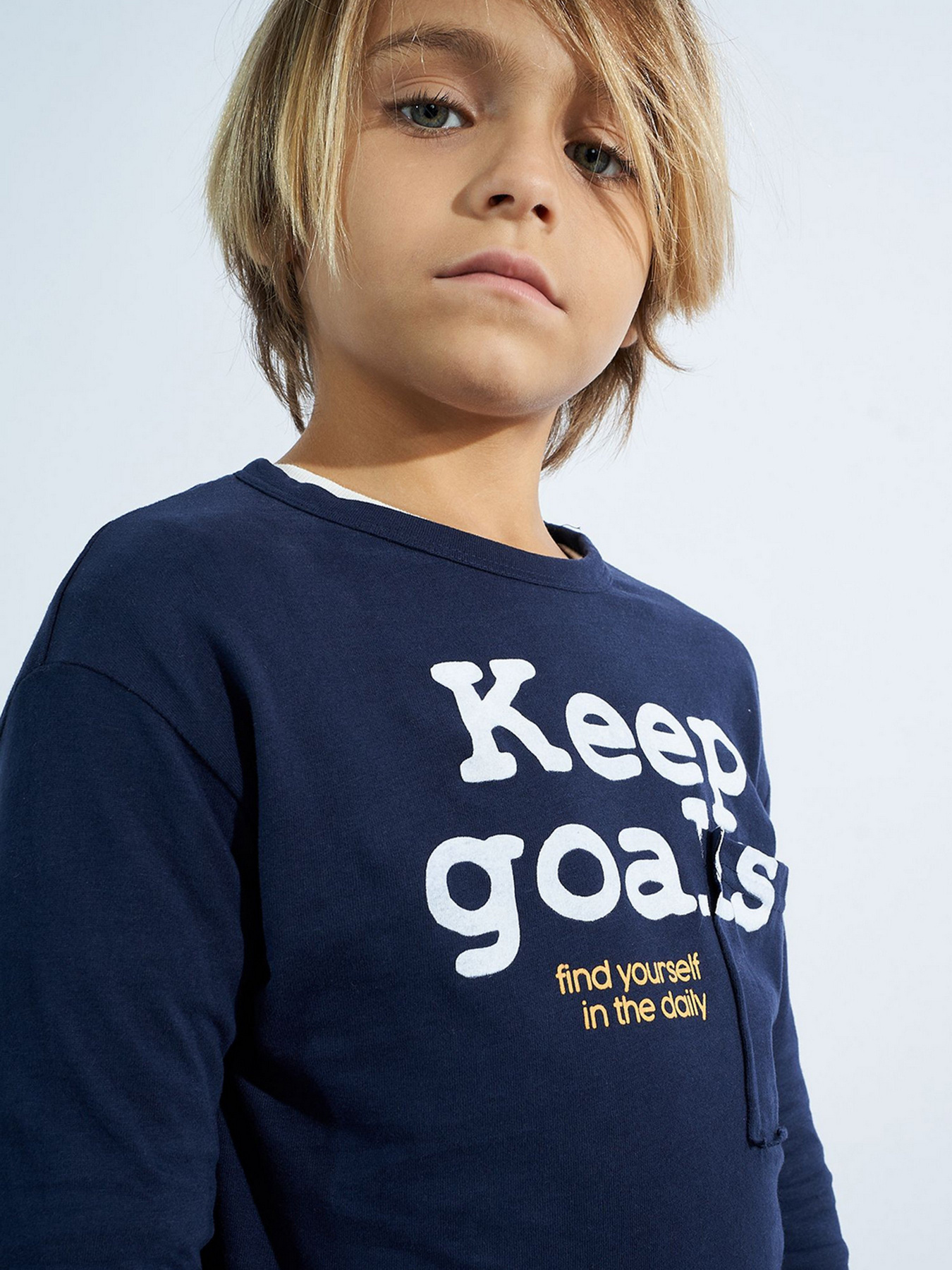 Лонгслив Piazza Italia модель 63111_blue Фото