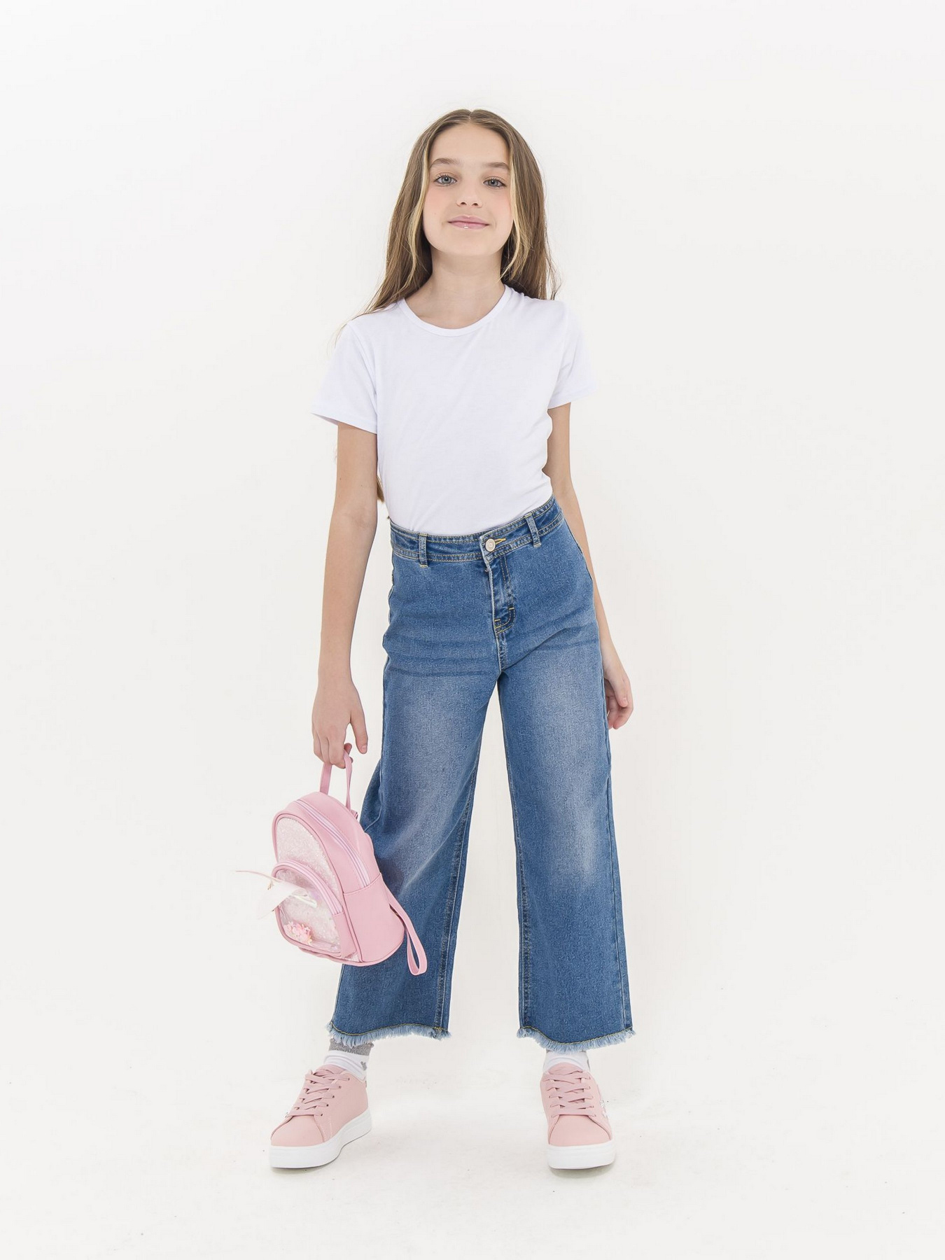 Широкие джинсы Piazza Italia модель 07714_light denim Фото