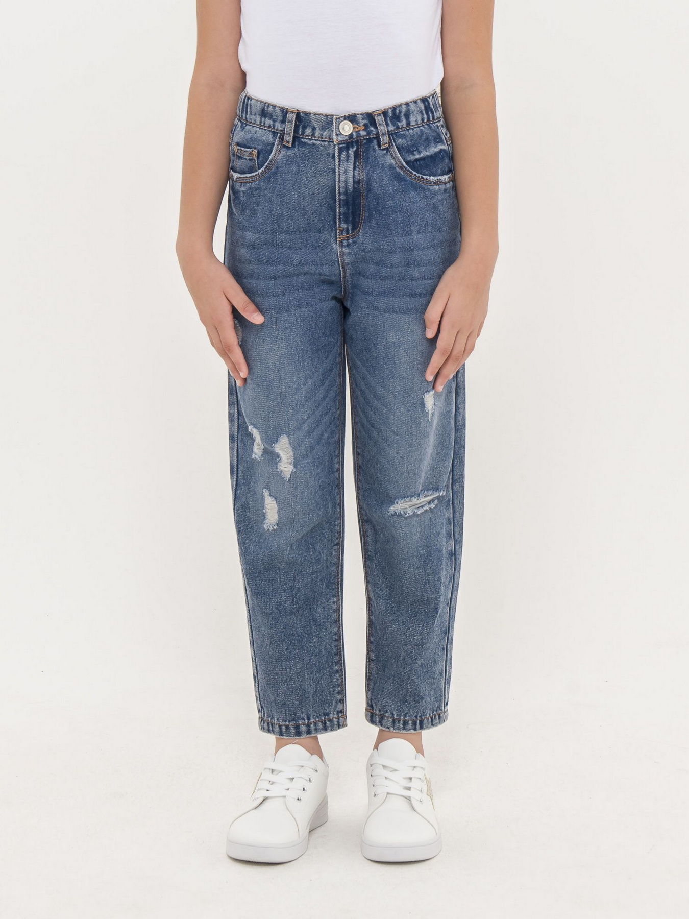 Джинсы мом Piazza Italia модель 60303_light denim Фото