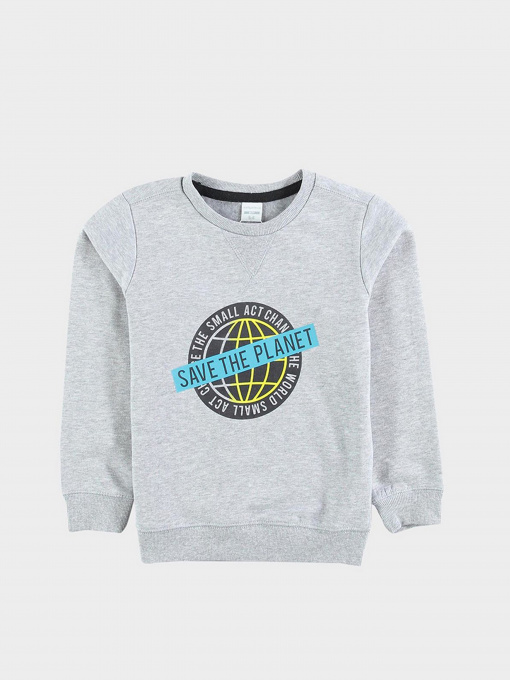 Свитшот Piazza Italia модель 76817_grey melange Фото