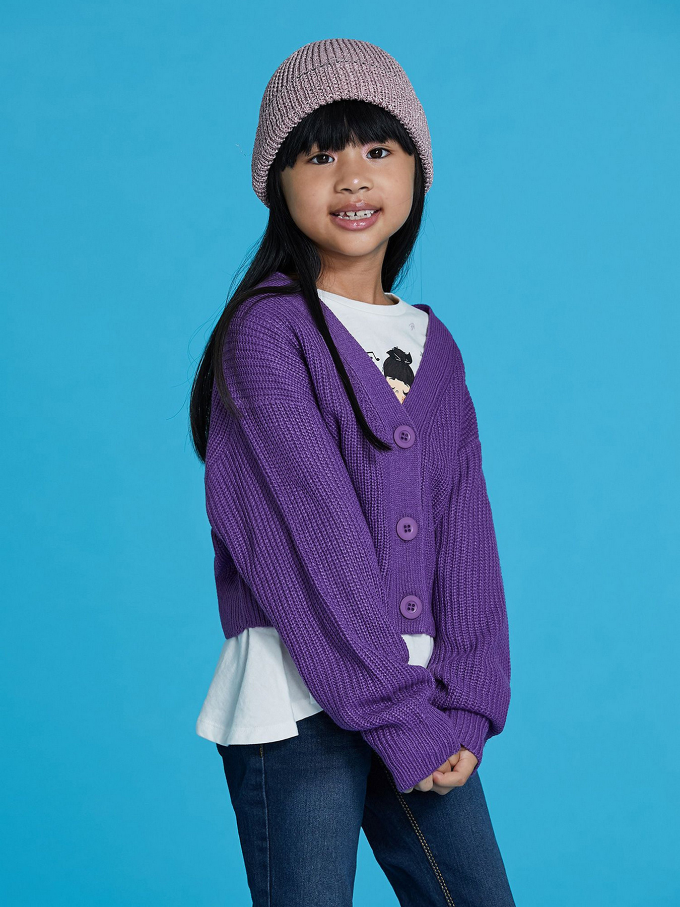 Кардиган Piazza Italia модель 78874_violet Фото