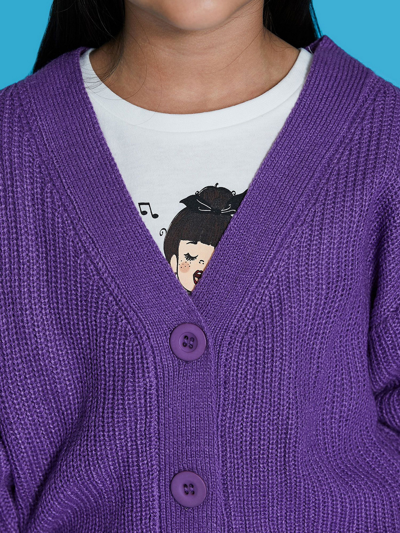 Кардиган Piazza Italia модель 78874_violet Фото