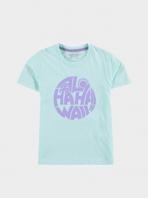 Футболка Piazza Italia модель 01978_azure Фото