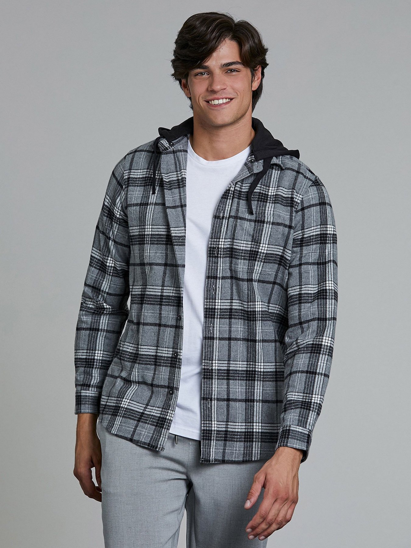 Рубашка Piazza Italia модель 37990_grey Фото