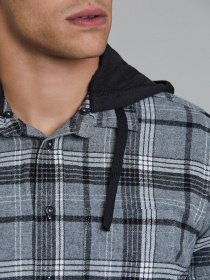 Рубашка повседневная Piazza Italia модель 37990_grey Фото