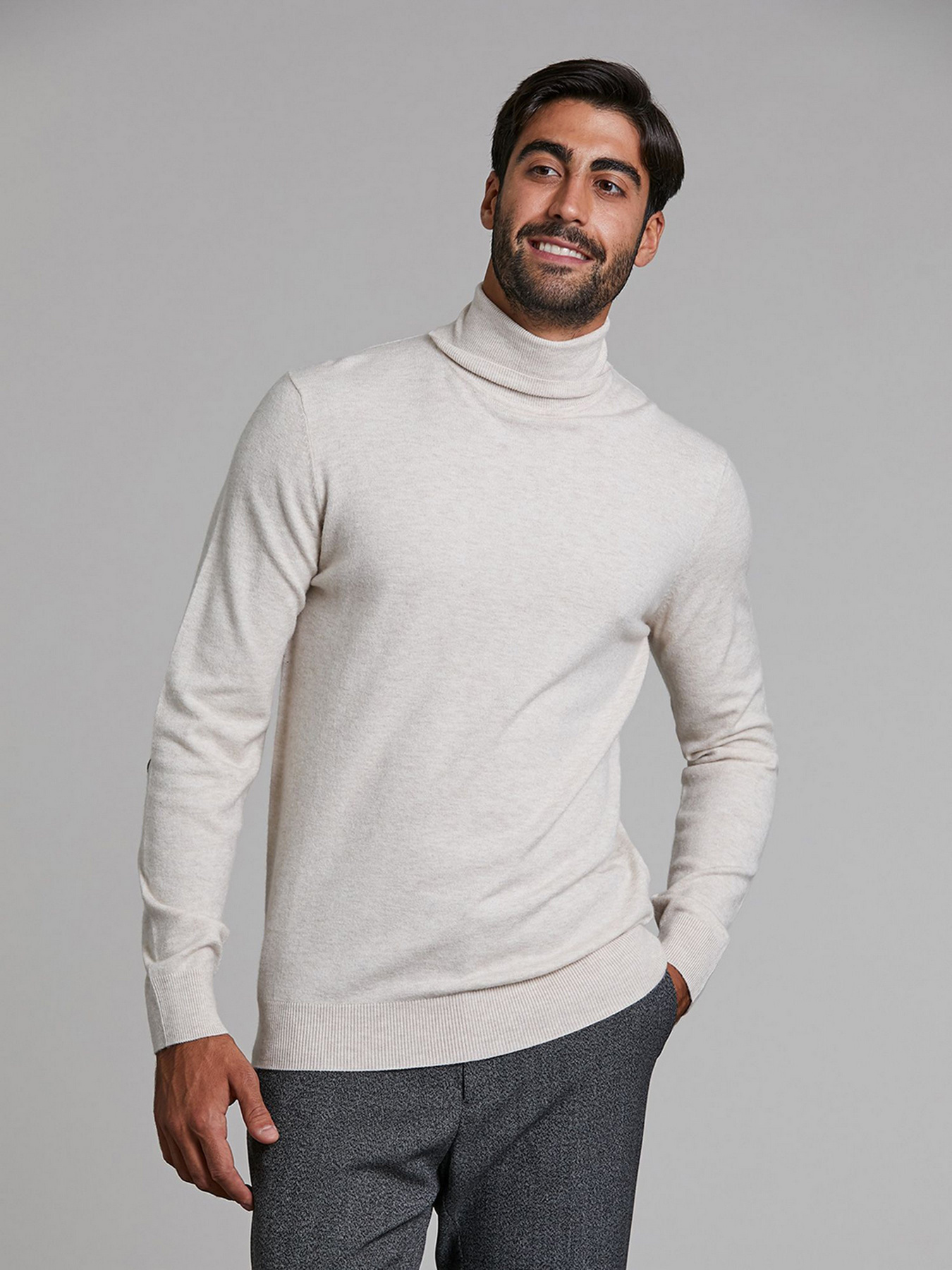 Водолазка Piazza Italia модель 38232_ecru Фото