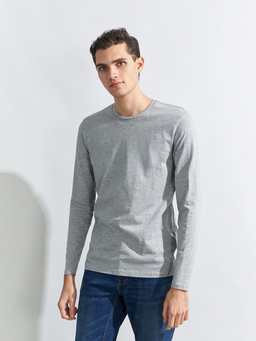 Лонгслив Piazza Italia модель 69109_grey melange Фото