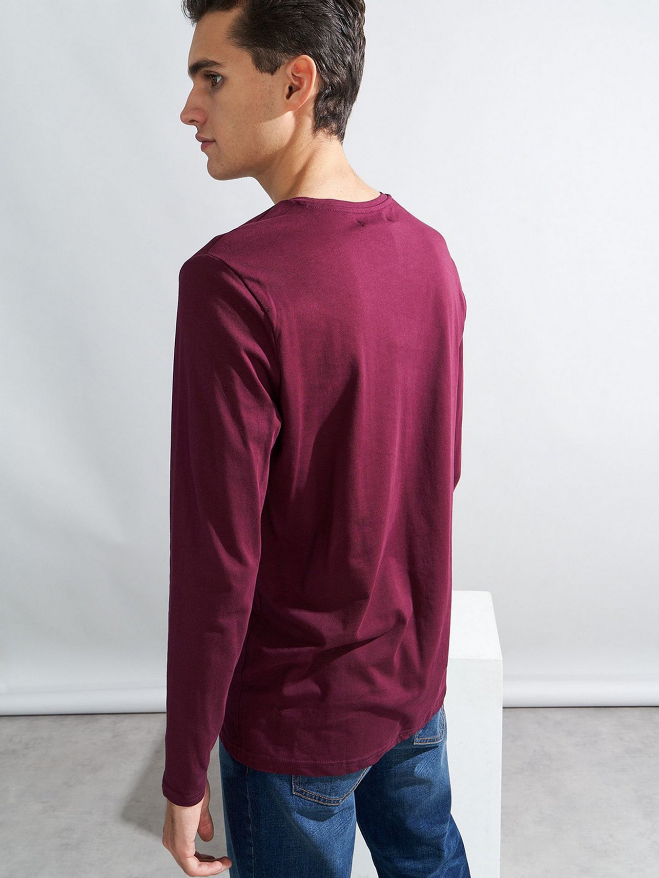 Лонгслів Piazza Italia модель 69109_plum Фото