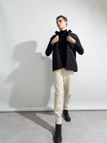 Рубашка повседневная Piazza Italia модель 70182_black Фото