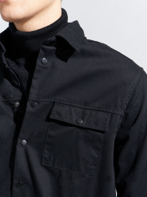 Рубашка повседневная Piazza Italia модель 70182_black Фото