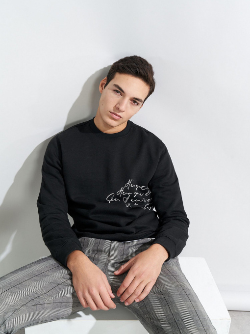 Свитшот Piazza Italia модель 70200_black Фото