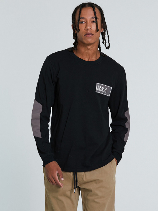 Лонгслив Piazza Italia модель 70377_black Фото